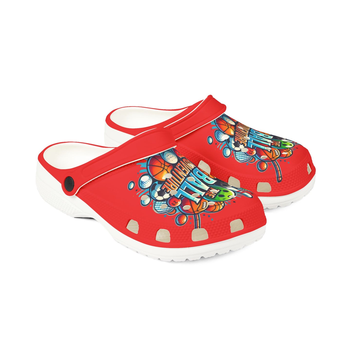 The Ball Adventure Adult Crocs Red