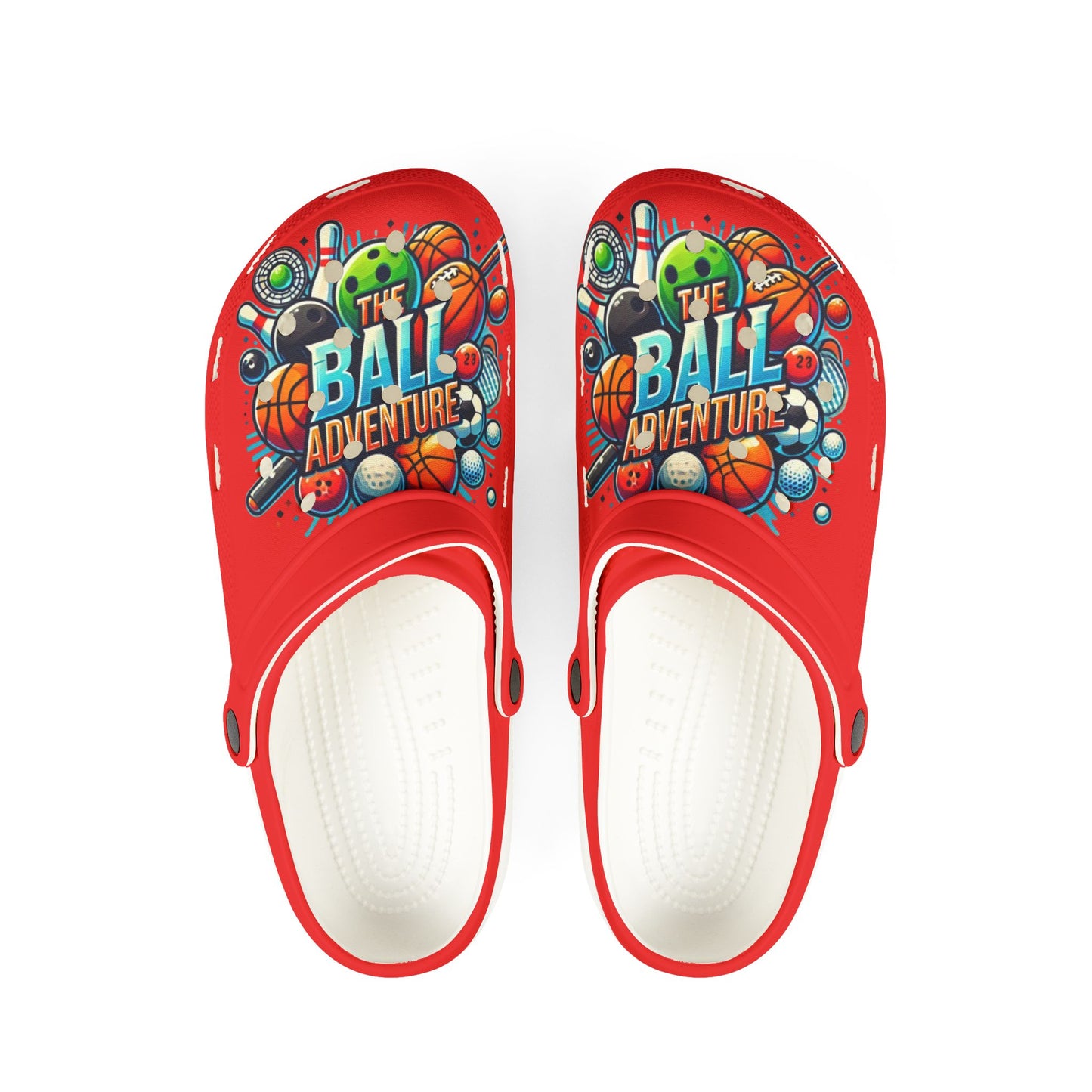 The Ball Adventure Adult Crocs Red