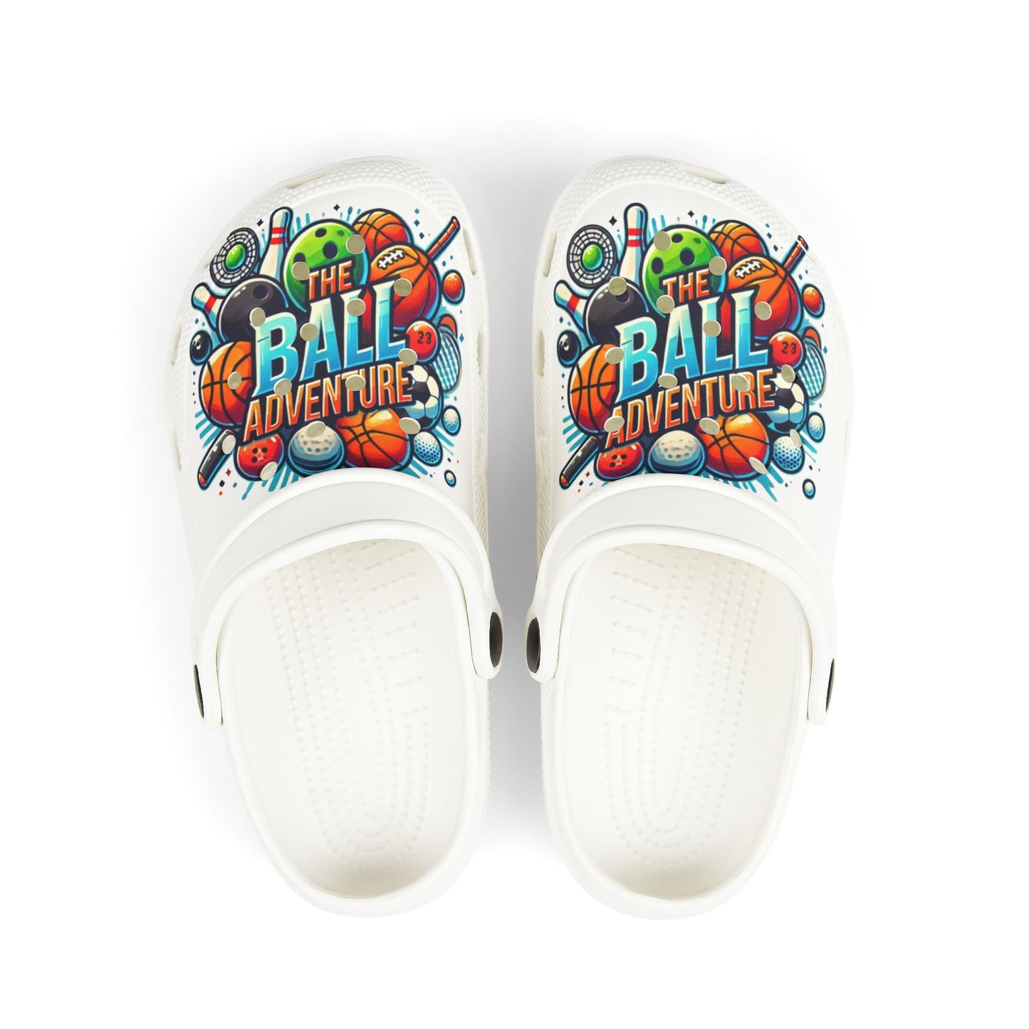 The Ball Adventure Kids Crocs White