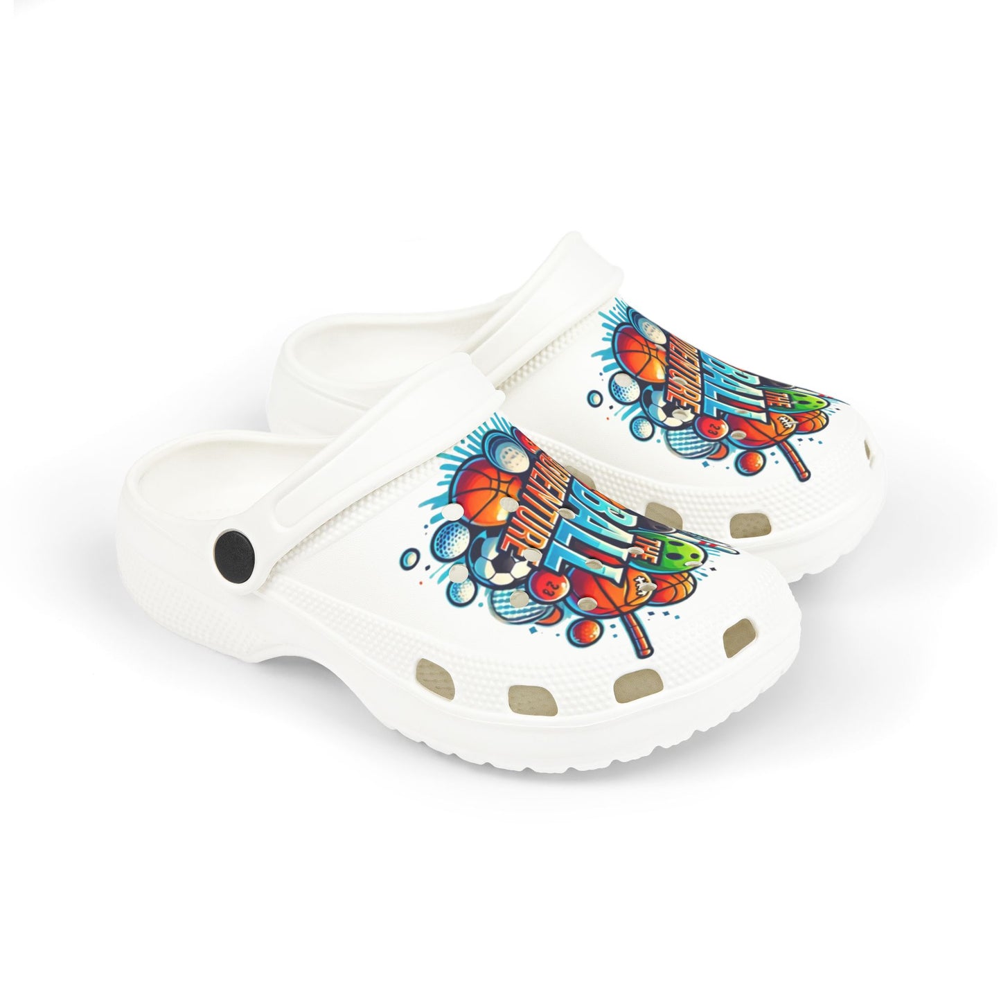 The Ball Adventure Kids Crocs White